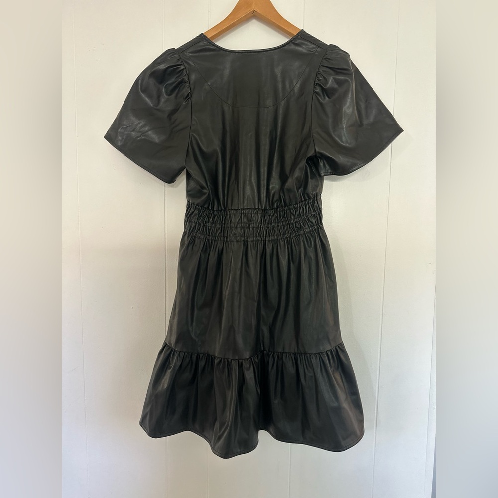 Anthropologie The Somerset Vegan Leather Mini Dress Size
Extra Small -xs - Picture 6 of 8